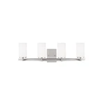 Sea Gull Lighting 4825904-962 Visalia Wall Bath Fixture, Four-light, Brushed. Fixed Price $76.19.