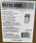 Kichler Ciona 55110BNB 1-LIGHT Wall Sconce Brushed Natural Brass. Fixed Price $89.92.