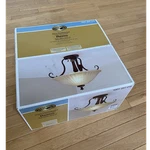 Hampton Bay Reims Semi Flushmount Antique Bronze Tea Stained Glass 2-LIGHT 16.5". Fixed Price $90.00.