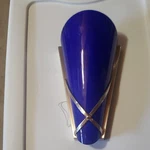 Cobalt Blue Glass Metal Wall Sconce From Tech Lighting.. Fixed Price $145.00.