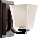 Kichler Lighting 5459OZ 1-LIGHT Urban Ice Incandescent Bath Old Bronze. Fixed Price $110.00.