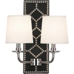 Robert Abbey Williamsburg Lightfoot 2-LT Sconce, Blacksmith Black/nickel S1035. Fixed Price $1075.60.
