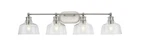 Progress Lighting Singleton 36-IN 4-LIGHT Brushed Nickel Farmhouse Vanity. Fixed Price $259.99.