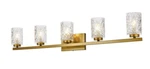 Bathroom Or Dining Glass Shades Brass Vanity Wall Sconce Light Fixture 41". Fixed Price $328.80.