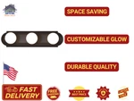 Satco Nuvo 3-LIGHT Vanity Mahogany Bronze Ada Damp Dimmable Fixture 60-1284. Fixed Price $24.99.