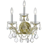 Crystorama 4403-GD-CL-MWP Maria Theresa Wall Sconce Gold. Fixed Price $244.02.