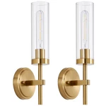 Gold Wall Sconces Set Of 2, Modern Bathroom Lighting Vanity Ligh.... Fixed Price $102.49.