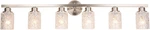 Brushed Nickel 6-LIGHT Vanity Wall Lights For Bathroom & Mirror, 41.3. Fixed Price $233.99.
