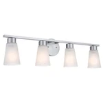 Kichler Stamos 4 Bath Light, Brushed Nickel - 55122NI. Fixed Price $129.97.