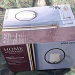 Home Decorators Collection Downing 1-LIGHT Wall Sconce Bronze Glass Indoor. Fixed Price $18.00.