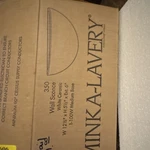 Minka-lavery 350 Wall Sconce White Ceramic 100W Half Round Indoor Mounted. Fixed Price $61.30.