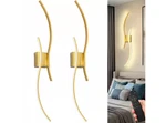 Yansun 40 In. 2-LIGHT Modern Gold Wall Sconce Over Mirror, Dimmable Led Bathroom. Fixed Price $125.00.