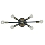 Framburg 6-LIGHT Small Simone Sconce, Nickel/satin Pewter 5015PN-SP. Fixed Price $240.00.