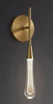15 Gold Raindrop Wall Sconce Single Crystal Teardrop Led Light. Fixed Price $35.55.