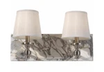 Murray Feiss VS34002 Brushed Steel W/ Marble Carrollton Light Vanity Strip. Fixed Price $29.95.