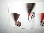Deco Hand Hammered Black Finish Steel Copper Wall Sconce Signed Bernard Collin. Fixed Price $69.50.