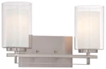Minka Lavery 6102 Parsons Studio Light 16"W Vantage Bathroom - Nickel. Fixed Price $143.20.