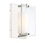 Savoy House Ridgefield Single Light 10" Tall Wall Sconce - Brushed Nickel New. Fixed Price $38.50.