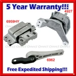 N015 Fits 2012-14 Volkswagen Passat 2.5L/18-19 2.0L Motor & Trans Mount Set 3PC. Fixed Price $160.93.