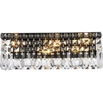 Elegant Lighting V2032W18BK/RC Maxime Wall Sconce Black And Clear. Fixed Price $104.14.