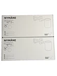 Set Of 2 Ikea Nym Wall Lamp Swing Arm White GU10 Led Included. Fixed Price $124.99.