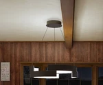 Wac Trap 38 In. 680-WATT Equivalent Integrated Led Black Pendant With Pc Shade. Fixed Price $1650.00.