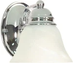 Nuvo 60/336 One Light Vanity 1 Chrome Polished Bell Frosted Glass Shade Fixture. Fixed Price $34.99.