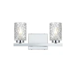Living District Cassie Light 14" Wall Sconce, Chrome/clear - LD7026W14C. Fixed Price $110.00.