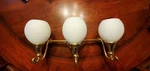 Hinkley Lighting (3) Bath Vanity Provincial Gold Finish. Fixed Price $65.00.