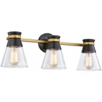 Artcraft Lighting AC11803BB Kanata Bathroom Vanity Black And Brushed Brass. Fixed Price $371.95.