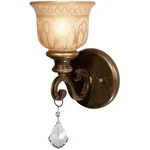 Crystorama 7501-BU-CL-MWP Norwalk Bath Sconce Wall Light In Clear Hand Cut. Fixed Price $161.02.