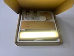 Set Of 2 Yilaie Rechargeable Wall Sconces Battery Operated Lights Oak. Fixed Price $24.99.