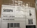 Hinkley 51150PN Facet Led 5" Vertical Bath/wall Light, Polished Nickel. Fixed Price $225.00.