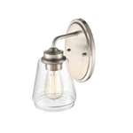 Millennium 2461-BN 10" Tall Wall Sconce With Clear Glass Shade. Fixed Price $40.00.