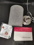 Linea Liara Modern Brushed Nickel Pendant Light Medium Frosted Glass Shade. Fixed Price $25.00.
