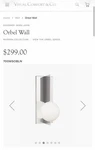 Tech Lighting Orbel Wall LED930 Modern Bathroom Vanity New. Fixed Price $150.00.
