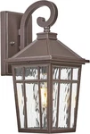 Outdoor Porch Lights 14" Water Ripple Glass Fixture For House & Garden. Fixed Price $102.99.