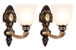 Noxarte 2 Pack Vintage Wall Sconce Brass Mounted Light Ceiling Fixture W.... Fixed Price $130.58.