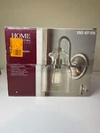 Home Decorators Collection 1-LIGHT Brushed Nickel Wallsconce With Clear Glass. Fixed Price $24.20.