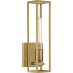 Quoizel LGN8605 Brass Leighton Single Light 14"H Bathroom Sconce. Fixed Price $127.99.