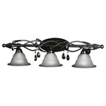 Woodbridge Lighting Avigneau 3-LIGHT Steel Metal Bathroom Black. Fixed Price $92.42.