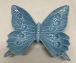 Vintage Light Blue Ceramic Butterfly Ashtray Trinket Dish Wall Hanging Decor. Fixed Price $7.95.