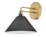 Lark 84430 Milo Light 10" Tall Wall Sconce - Lacquered Brass / Black. Fixed Price $119.99.