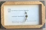 Rare Vintage Wood Framed Battery Wall Clock Litton Guidance & Control Systems Ca. Fixed Price $49.95.