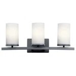 Crosby 3-LIGHT Bathroom Vanity In Black. Fixed Price $174.97.