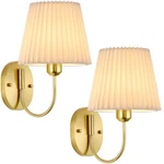 Passica Decor Hardwired Gold Wall Sconce Set Of 2 Vintage Light For Bedr.... Fixed Price $90.21.