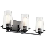 Kichler 45297 Alton 3 Light 24"W Bathroom Vanity - Black. Fixed Price $255.99.
