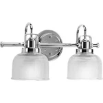 Progress Lighting P2991 Chrome Archie 2-LIGHT 17"W Bathroom Vanity. Fixed Price $125.40.