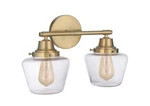 Craftmade 195182 Essex Light 18"W Bathroom Vanity - Brass. Fixed Price $121.50.