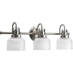 Progress Lighting P2992 Nickel Archie 3-LIGHT 26"W Bathroom Vanity. Fixed Price $268.13.
